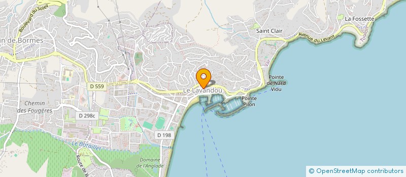 localisation de l'entreprise VERA BOUTIQUE à LE LAVANDOU