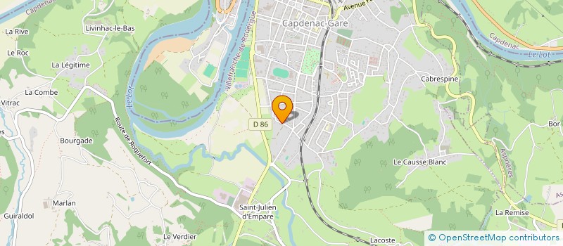 localisation de l'entreprise VERA CRUZ VIDEO  CAPDENAC-GARE