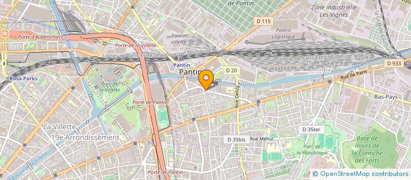 localisation de l'entreprise VERA MONT à PANTIN