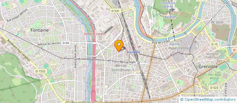 localisation de l'entreprise VERABIO à GRENOBLE