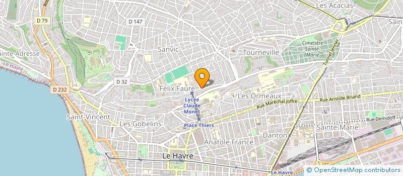 localisation de l'entreprise VERADYSS à LE HAVRE