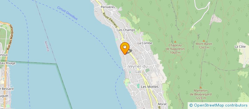 localisation de l'entreprise VERAGUILA  VEYRIER-DU-LAC