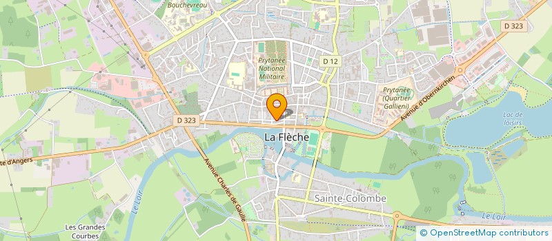 localisation de l'entreprise VERALINE  LA FLECHE