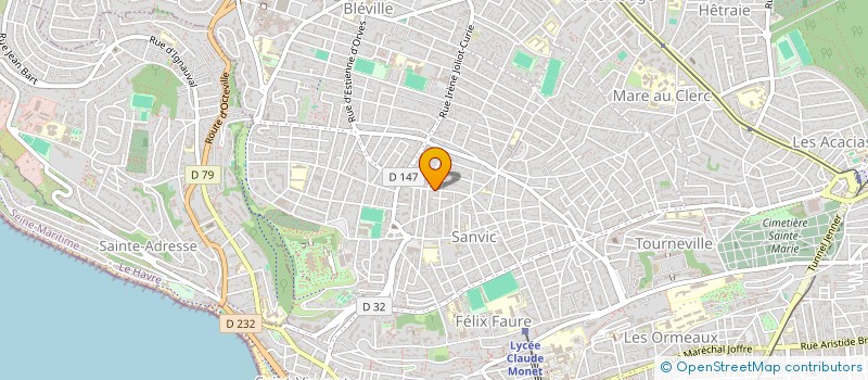 localisation de l'entreprise VERALIS à LE HAVRE