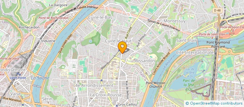 localisation de l'entreprise VERALU à CALUIRE-ET-CUIRE