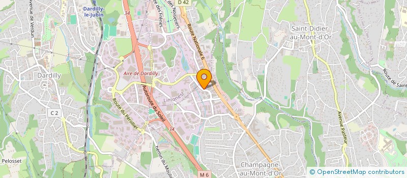 localisation de l'entreprise VERAMANDE à CHAMPAGNE-AU-MONT-D'OR