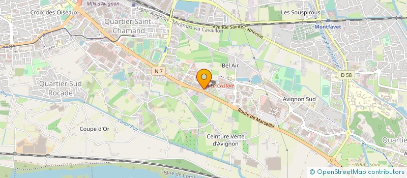 localisation de l'entreprise VERAN ET ASSOCIES à AVIGNON