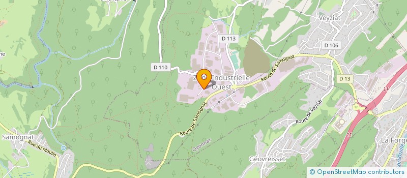 localisation de l'entreprise VERAND'AIN à OYONNAX