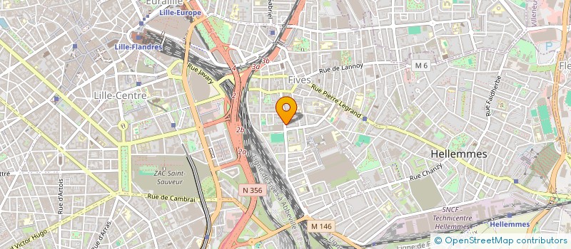 localisation de l'entreprise VERAND ESCAUT à LILLE