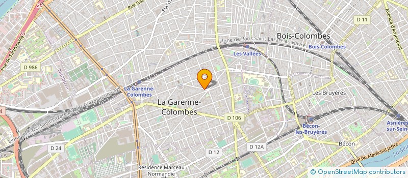 localisation de l'entreprise VERANDA CREATION à LA GARENNE-COLOMBES