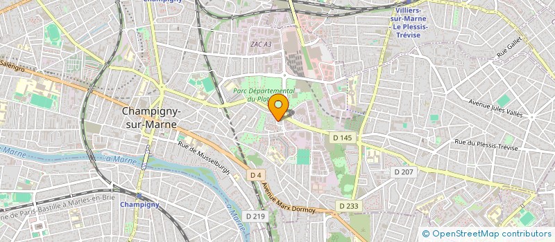 localisation de l'entreprise VERANDA IDF à CHAMPIGNY-SUR-MARNE
