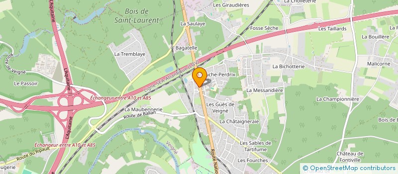 localisation de l'entreprise VERANDALAND  MONTBAZON