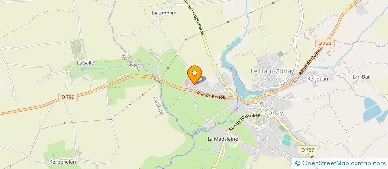 localisation de l'entreprise VERANDALINE  LE HAUT-CORLAY