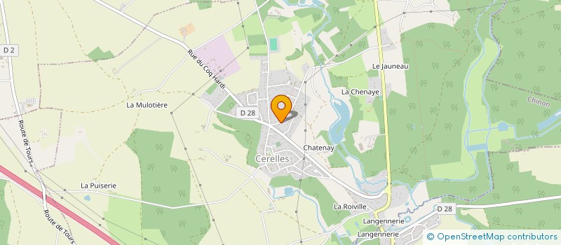 localisation de l'entreprise VERANDAS DE LA CHOISILLE à CERELLES