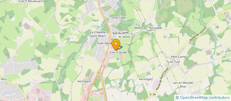localisation de l'entreprise VERANDAS DU TREGOR à SAINT-QUAY-PERROS