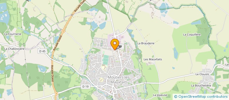 localisation de l'entreprise VERANDAS GUILLET à MOUTIERS-LES-MAUXFAITS