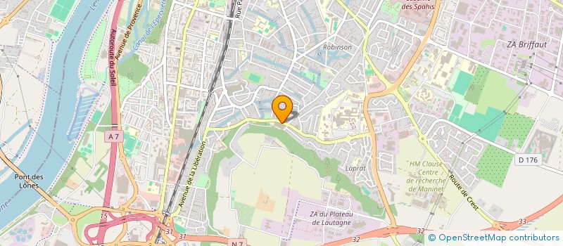 localisation de l'entreprise VERANDAS LUMIERE à VALENCE