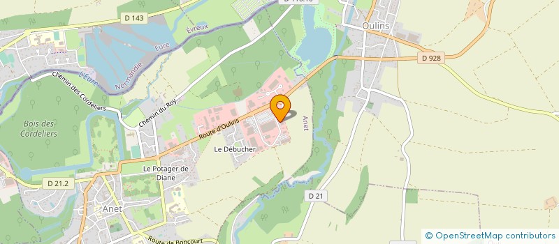 localisation de l'entreprise VERANDAS PITOT à ANET