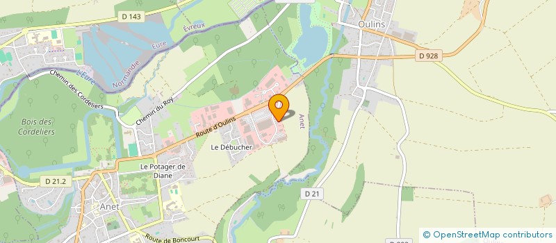 localisation de l'entreprise VERANDAS PITOT RENOVATION  ANET