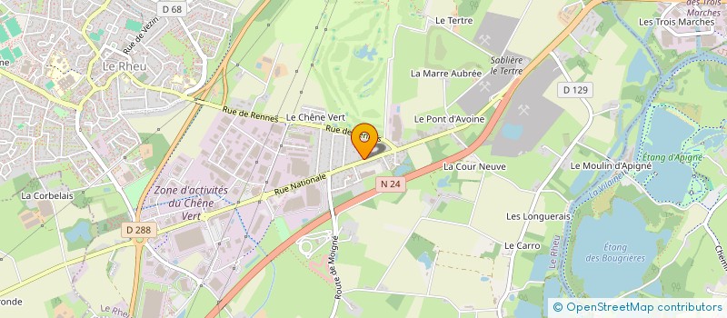 localisation de l'entreprise VERANDAS RAMEL LEBEAULT à LE RHEU
