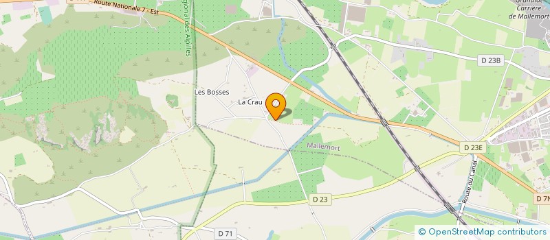 localisation de l'entreprise VERANI TRAVAUX PUBLICS à MALLEMORT