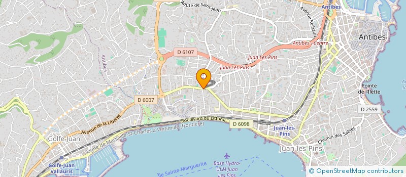 localisation de l'entreprise VERAURON à ANTIBES