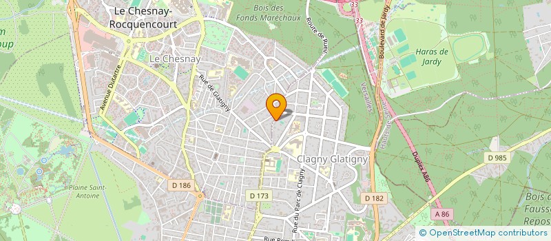 localisation de l'entreprise VERAZUR à VERSAILLES