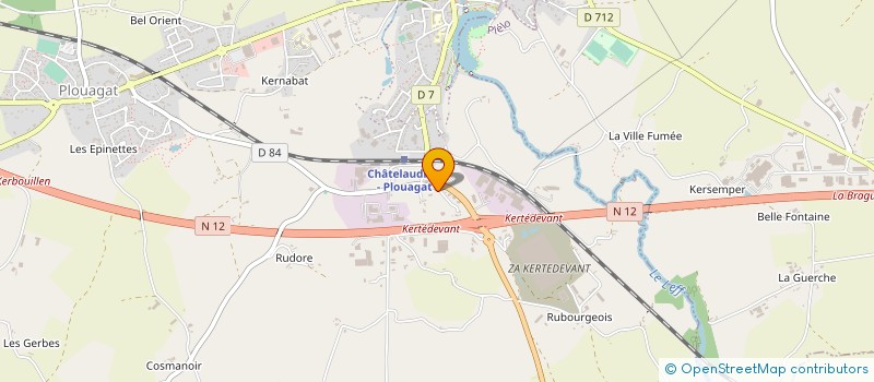 localisation de l'entreprise VERBANCK THERMO TRANSPORTS à PLELO