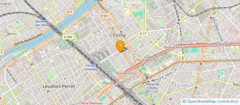 localisation de l'entreprise VERBE à CLICHY