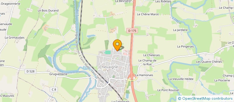 localisation de l'entreprise VERBEIA  CHEVAIGNE