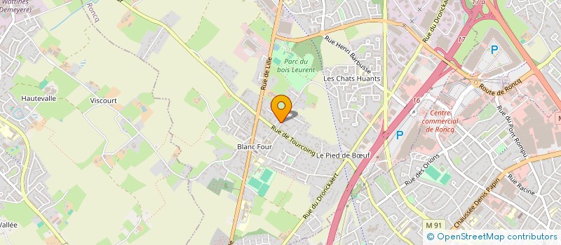 localisation de l'entreprise VERBEKE-BAUDIN à RONCQ