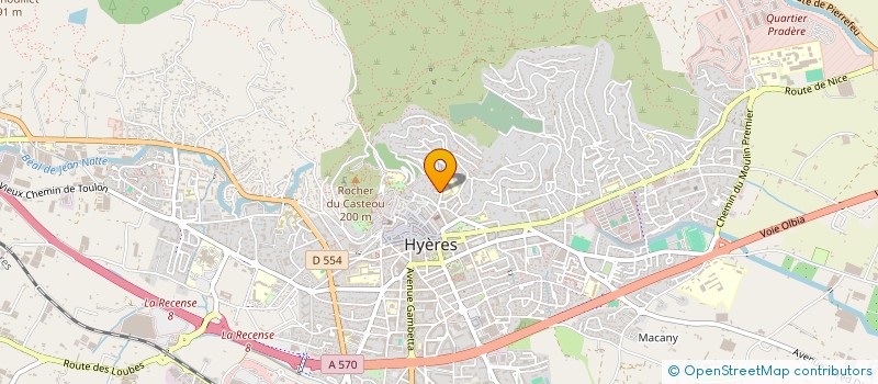 localisation de l'entreprise VERBENCE D L à HYERES