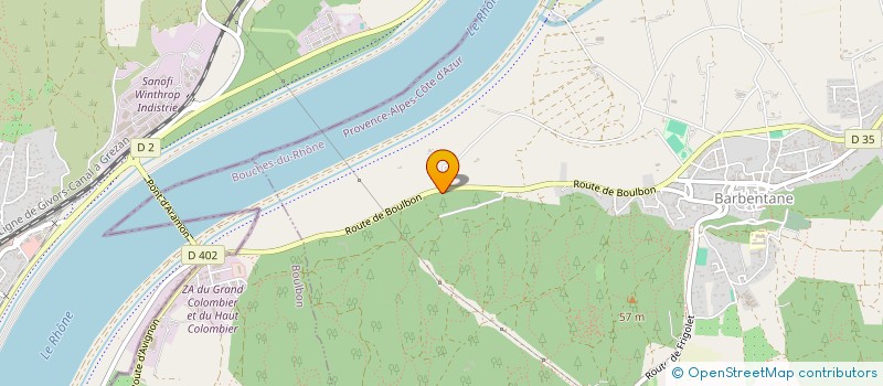 localisation de l'entreprise VERBER  BARBENTANE