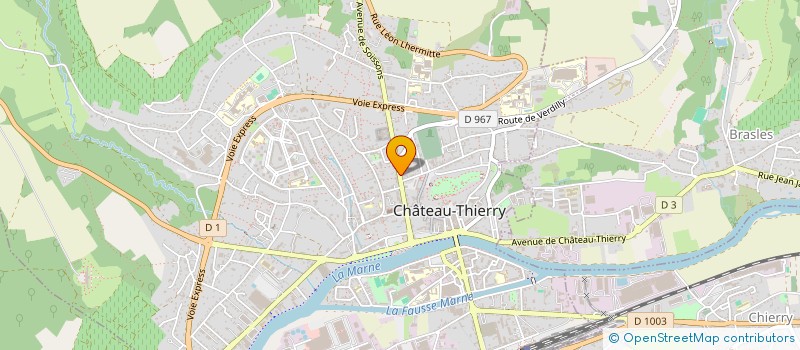 localisation de l'entreprise VERBIESE SA à CHATEAU-THIERRY