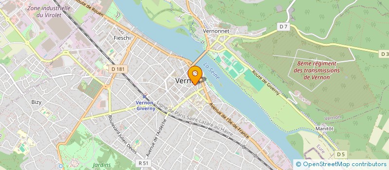 localisation de l'entreprise VERCA à VERNON