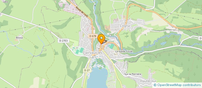 localisation de l'entreprise VERCELLI ET MILLESIMES  CLAIRVAUX-LES-LACS