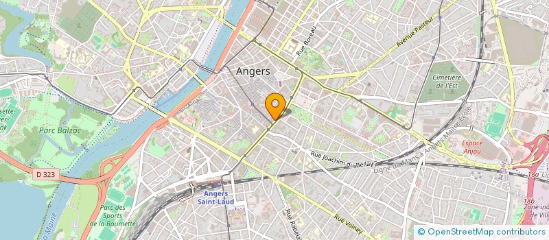 localisation de l'entreprise VERCHALY OPTIQUE à ANGERS