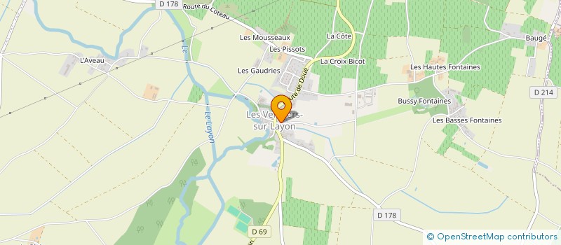localisation de l'entreprise VERCHEENNE TRAVAUX HYDRAULIQUES, MARITIMES ET FLUVIAUX  DOUE-EN-ANJOU