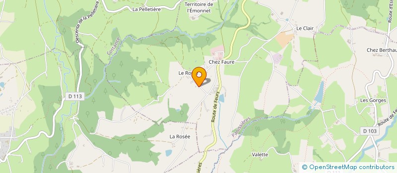 localisation de l'entreprise VERCHERAND TP SERVICES VTPS  PANISSIERES