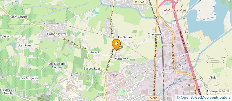 localisation de l'entreprise VERCHERE  SAINT-ETIENNE-DES-OULLIERES