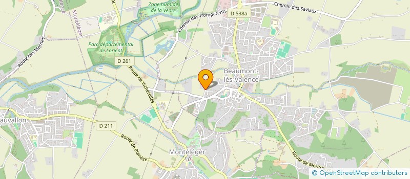 localisation de l'entreprise VERCHERE LEGRAND à BEAUMONT-LES-VALENCE
