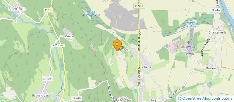 localisation de l'entreprise VERCHERT-IMMO  PEYRIEU