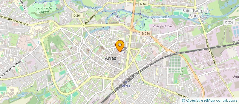 localisation de l'entreprise VERCOLOR à ARRAS