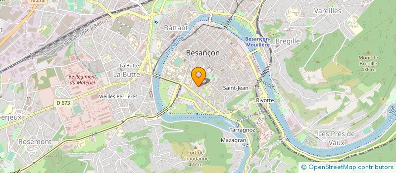 localisation de l'entreprise VERCOM à BESANCON
