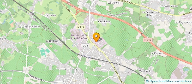 localisation de l'entreprise VERCOR  LA HAIE-FOUASSIERE