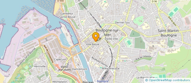 localisation de l'entreprise VERCOR  BOULOGNE-SUR-MER