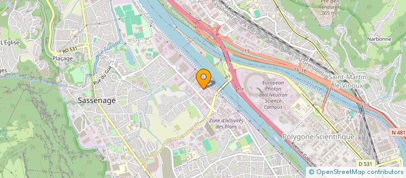 localisation de l'entreprise VERCORIAL  SASSENAGE