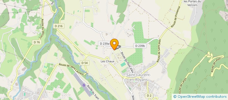 localisation de l'entreprise VERCORS BOIS  SAINT-LAURENT-EN-ROYANS