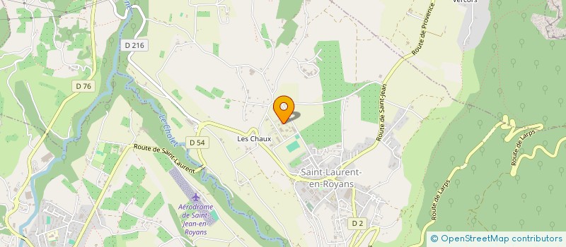 localisation de l'entreprise VERCORS CHARPENTE à SAINT-LAURENT-EN-ROYANS