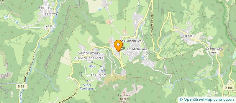 localisation de l'entreprise VERCORS CONSTRUCTION  SAINT-NIZIER-DU-MOUCHEROTTE